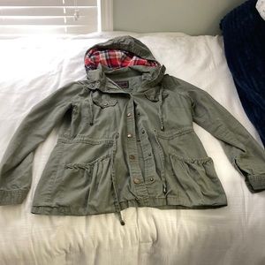 Army Green jacket.